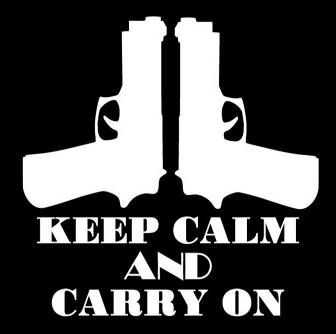 Keep Calm and Carry On decal